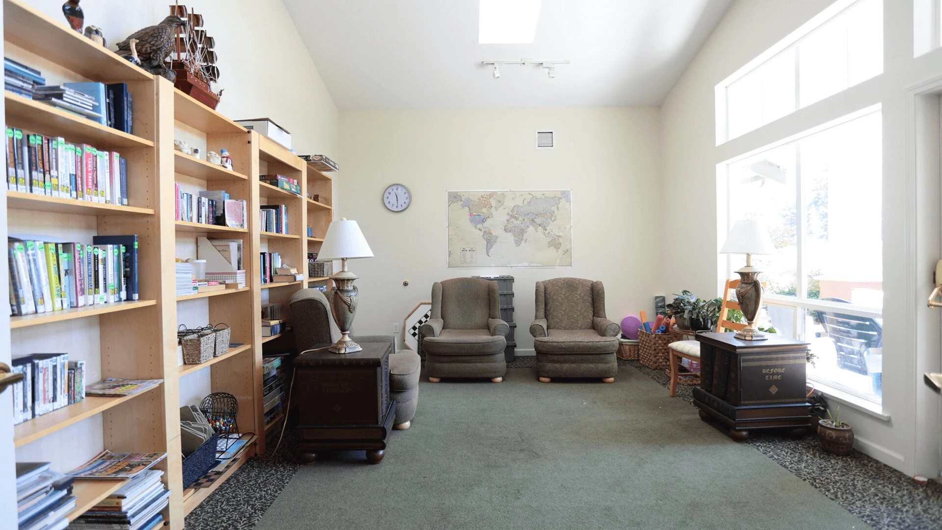 Common area of Riverside Manor retirement home